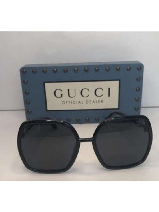? - Authentic New GUCCIGrey Square Ladies SunglassesGG0890S 001 55 main image 6